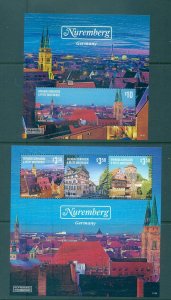 Grenada Grenadines - Sc# 2904-5. 2014 European Capitals Nuremburg. MNH $15.25.