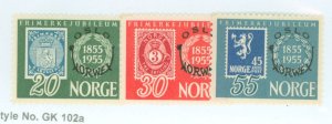 Norway #340-42 Mint (NH)