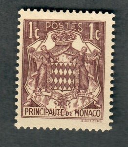Monaco #145 Mint Hinged single