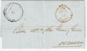 Great Britain Offices in Mexico 1854 Tampico crowned circle cancel, SG CC1