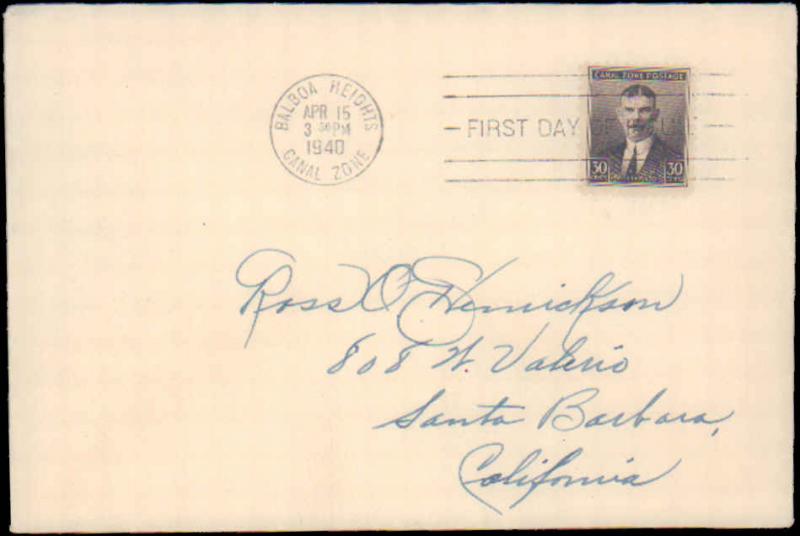 Canal Zone, Worldwide First Day Cover