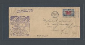 1938 Brockton Ma to Boston Ma on 1st Flt On National Air Mail Day Celebration