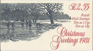 GB 1981 Christmas Greetings - FX4 c£8+