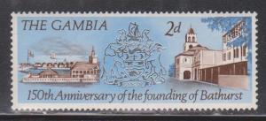 GAMBIA Scott # 229 MH - 150th Anniversary Of Bathurst