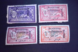Alaouites Sc# C1-C4 Complete Set Mint Hinged (some paper adhesion to C1-C2 gum)