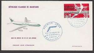 MAURITANIA 1966 Air France commem FDC......................................27881