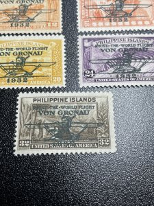Philippines C29-35 Mint Hinged Airmail Set US Possession KSPhilatelics (C29P1)