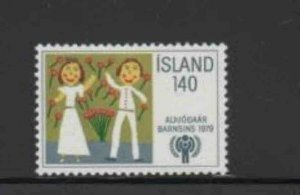 ICELAND #519 1979 INTERNATIONAL YEAR OF THE CHILD MINT VF NH O.G