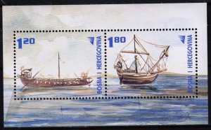 Bosnia and Herzegovina 2002 Roman Ships Mi.Bl.17 S/S MNH