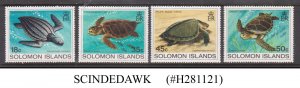 SOLOMON ISLANDS - 1983 TURTLES / MARINE LIFE - 4V - MINT NH