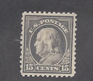 United States, 514, 15c Franklin VF Single,**Hinged**