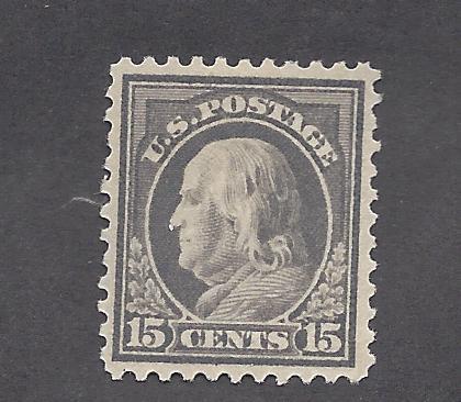 United States, 514, 15c Franklin VF Single,**Hinged**