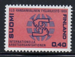 Finland Sc 484 1969 ILO Anniversary stamp mint NH