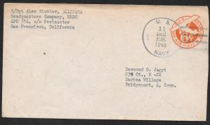 $ US WW II censored cover APO #354 Manila, Philipines, Dec. 11, 1945