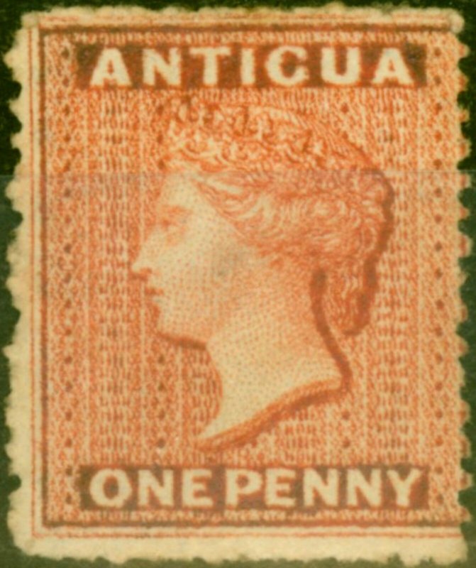 Antigua 1867 1d Vermilion SG7 Fine Unused 