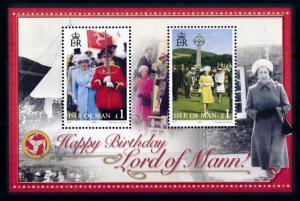 [72865] Isle of Man 2006 80th Birthday QEII Souvenir Sheet MNH