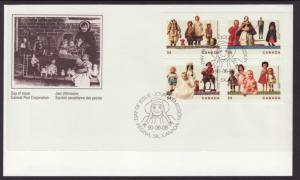 Canada 1274-1277 Dolls Canada Post U/A FDC