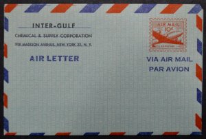 1951 US Sc. #UC16a air mail stamped letter sheet, mint, good to very good shape