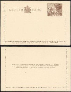 LCP10 KGV 1924 Wembley 1 1/2dLetter Card Superb Mint