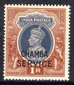 INDIA  --CHAMBA -1940-43- CHAMBA  SERVICE-- SG 083  1R  MNH 1 