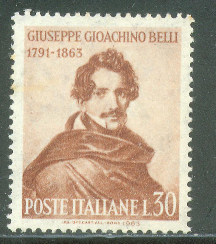Italy 884, G.J. BELLI. MINT, NH, AGED, FOXING. F-VF. (438)