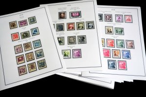 COLOR PRINTED SPAIN 1944-1975 STAMP ALBUM PAGES (100 illustrated pages)