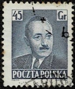 1950 Poland Scott Catalog Number 495 Used