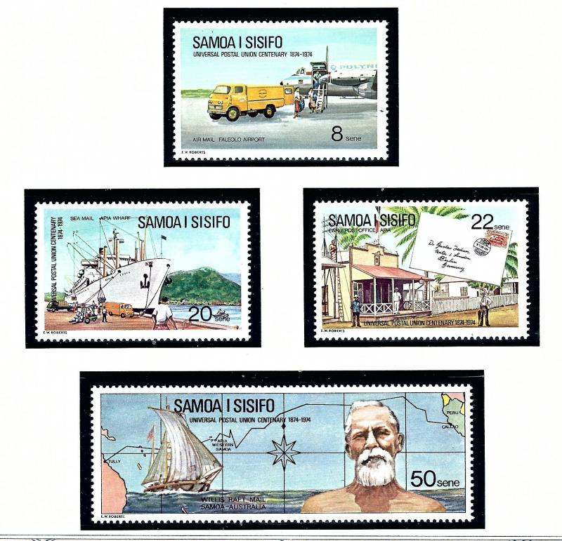 Samoa 403-06 MNH 1974 UPU Centenary