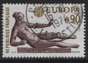 France  #1400  used  1974   Europa  90c