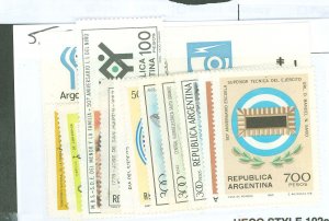 Argentina #1171/1284  Single (Complete Set)