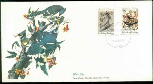 Togo 1985 Audubon Birds,  Franlkin Mint FDC lot79641