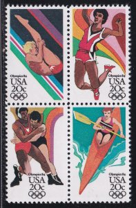 United States # 2085a, Summer Olympics, Block of Four, Mint NH, 1/2 Cat.