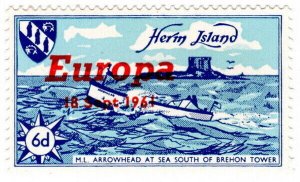 (I.B) Cinderella Collection : Herm Island 6d (Europa 1961)