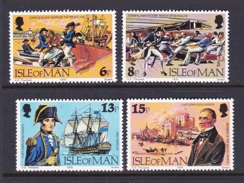 Isle of Man 1979 Ship Sc 158-161 set MNH