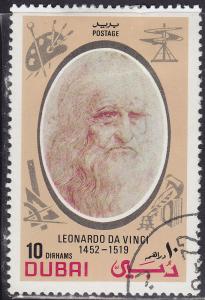 Dubai 154 CTO 1972 Leonardo da Vinci