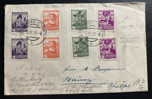 1936 Mittelberg Austria Souvenir Cover To Mainz Austria 