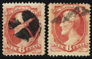 148, Used 6¢ Two Stamps! CV $50.00