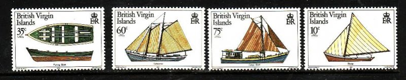 Virgin Is.-Sc#480-3-unused  NH set-Local Boats-Ships-id2-1984-