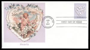 #4151 Love - Silver Heart Fleetwood FDC