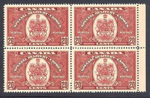 Canada  #E8  Block 4   VF NH -  Lakeshore Philatelics