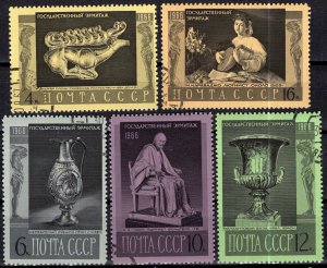 Russia; 1966: Sc. # 3290-3294; Used CTO Cpl Set