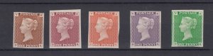 GB QV 1940 1d Cinderella Collection Of 5 MNH BP8971