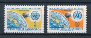 [116170] El Salvador 1968 World Meteorological Day United Nations OMM  MNH