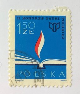 Poland 1973  Scott 1981 used - 1.50Zł,  2nd Congress for Polish Science, Warsaw