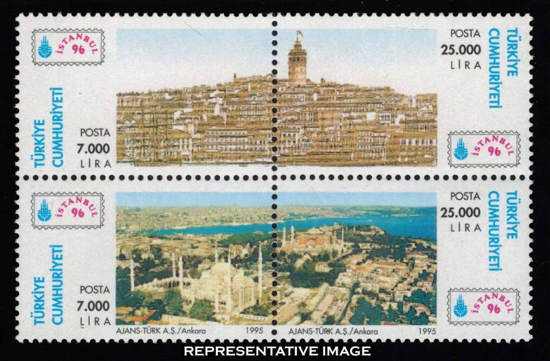 Turkey Scott 2624a-2624b, 2624c-2624d Mint never hinged.