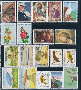 D397861 S.Tomé E Principe Nice selection of VFU (CTO) stamps