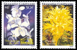 New Caledonia 1993 Scott #C249-C250 Mint Never Hinged