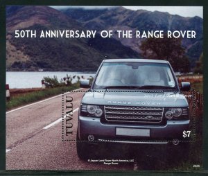 TUVALU 2020 50th ANNIVERSARY OF THE RANGE ROOVER SOUVENIR SHEET MINT NH