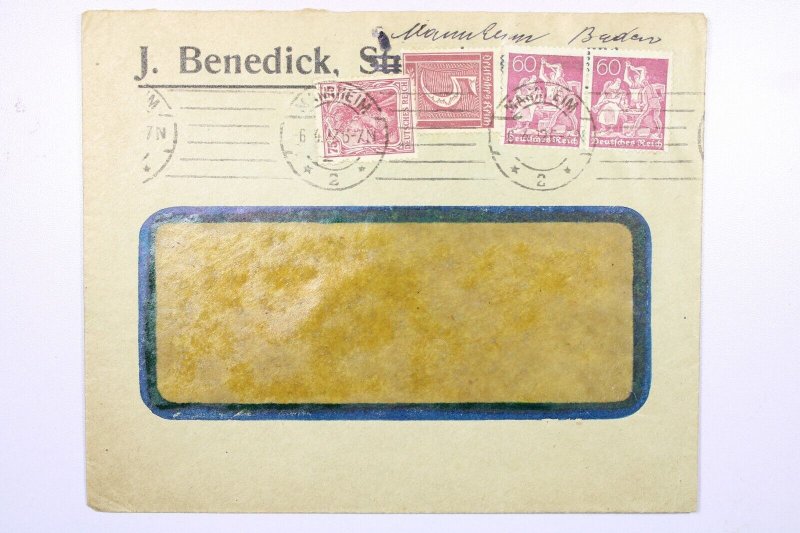 German Inflation 1922 - Mannheim Baden - J7926