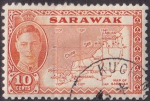 Sarawak #195 Used
